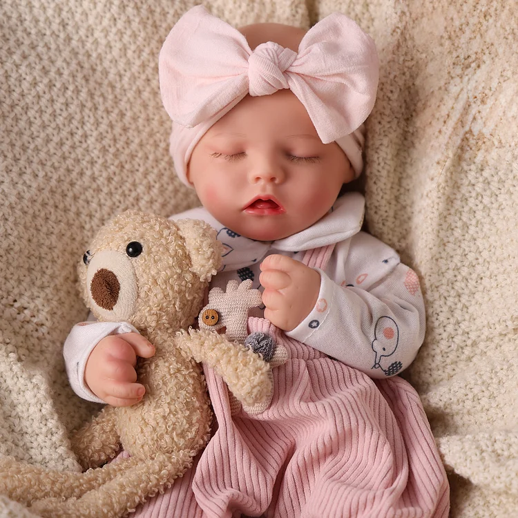 Babeside Twinnie 16" Realistic Silicone sleeping Baby Little Infant Girl Healing of the Heart