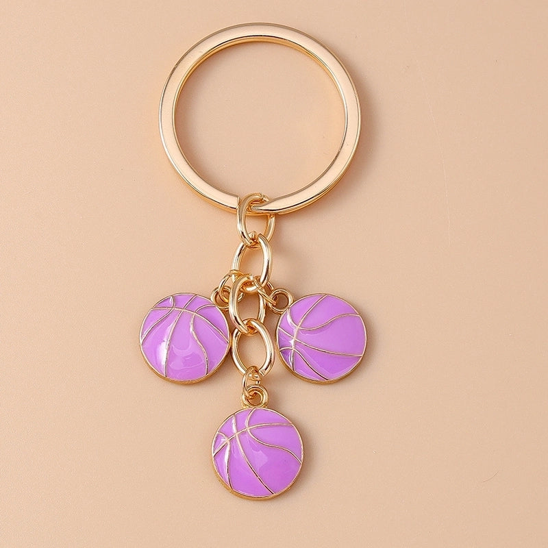 Casual Minimalist Basketball Alloy Bag Pendant Keychain