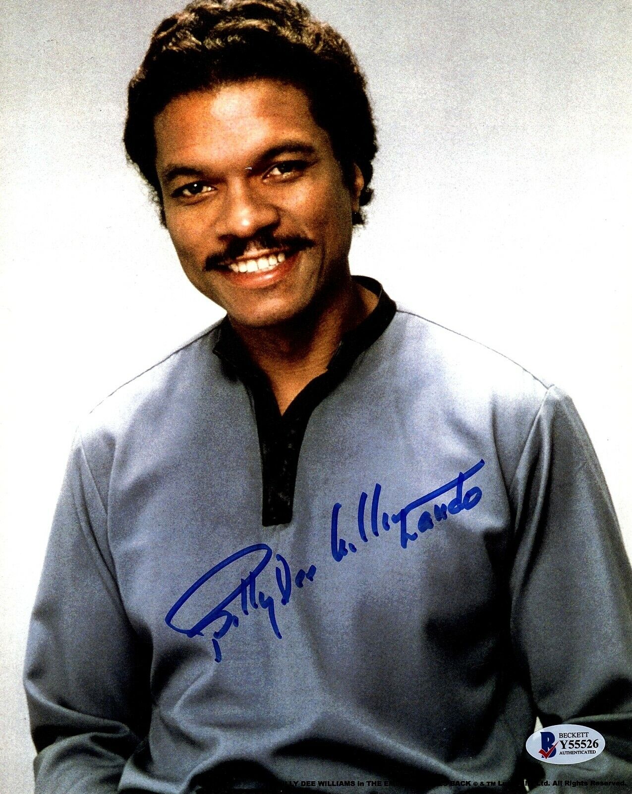 BILLY DEE WILLIAMS Signed 8x10 Photo Poster painting EMPIRE STRIKES BACK