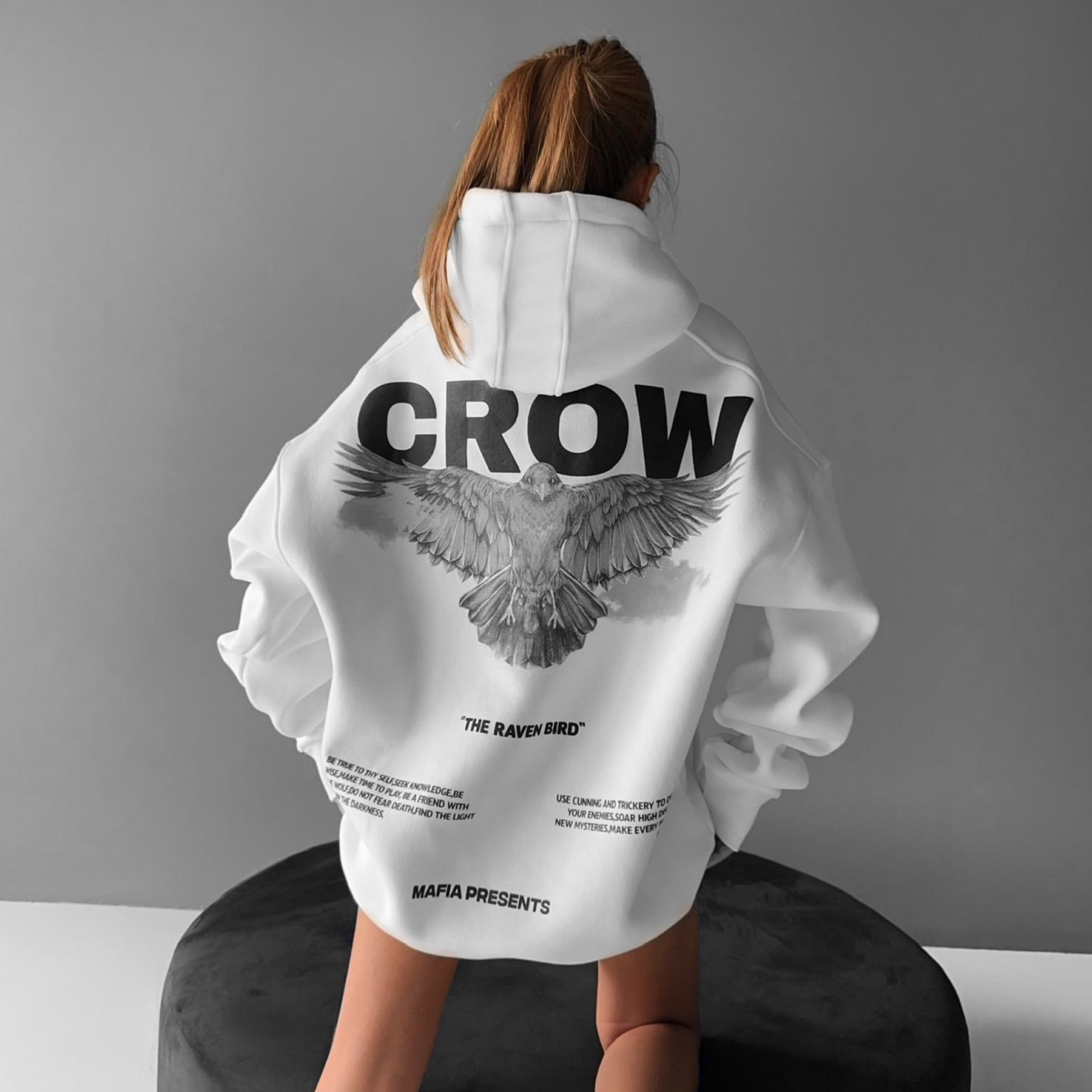 Oversize Crow Hoodie / TECHWEAR CLUB / Techwear
