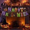 DIY Diamond Painting Halloween Banner Kit, 26 PCS "Happy Halloween" Glitter Letter Flags with Characters, Handmade Sparkling Bunting Garland for Home Party Wall Decoration