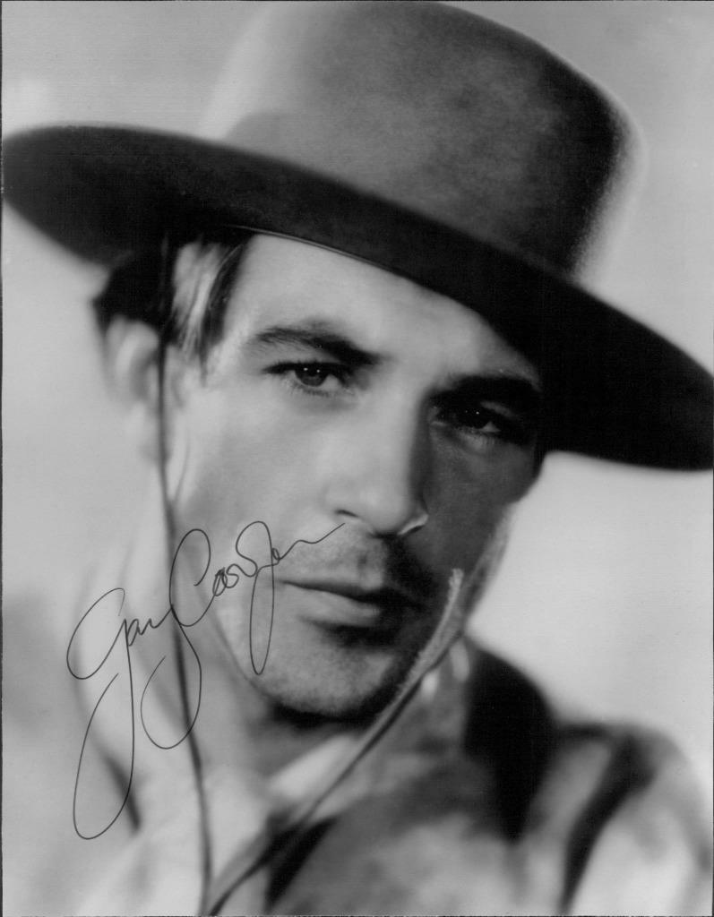 Gary Cooper High Noon SIGNED AUTOGRAPHED 10 X 8