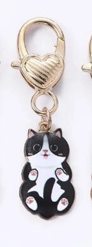 Minimalist Cat Zinc Alloy Women’s Keychain