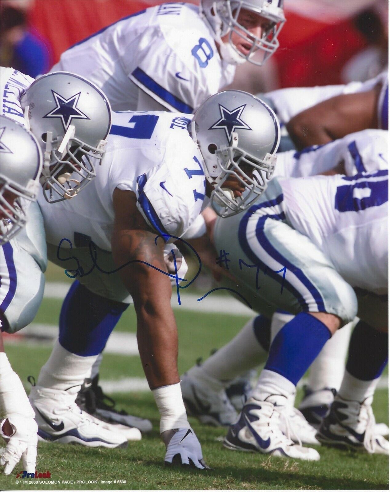 Solomon Page Autographed 8x10 Dallas Cowboys#3