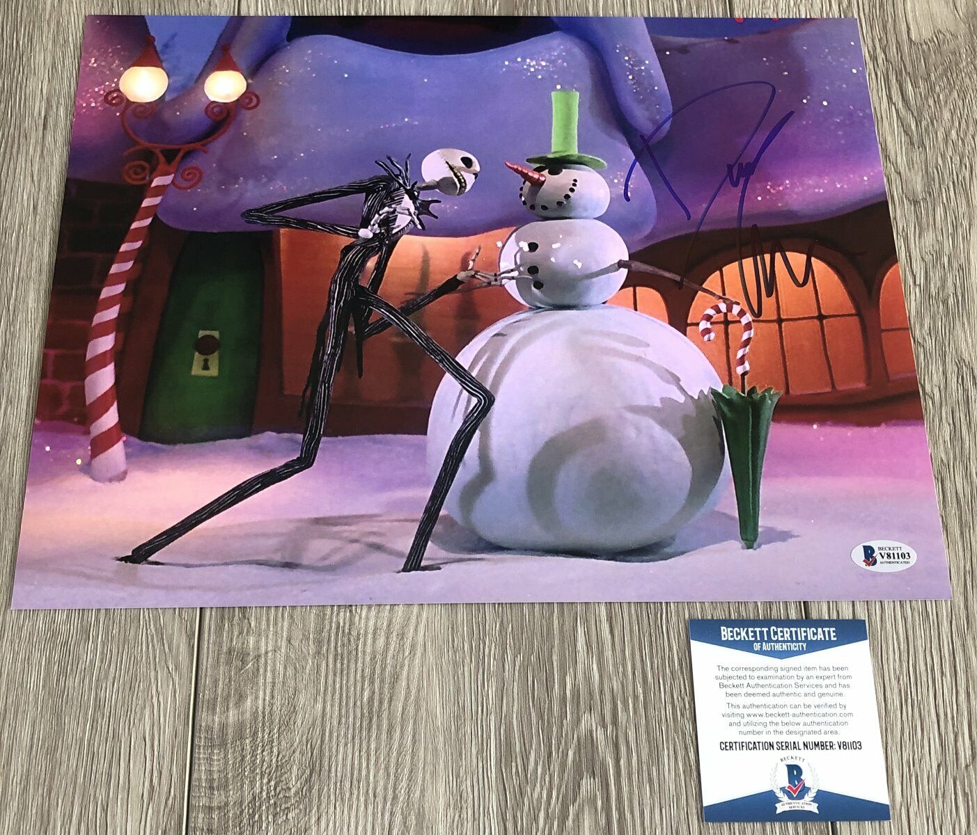 DANNY ELFMAN SIGNED THE NIGHTMARE BEFORE CHRISTMAS 11x14 Photo Poster painting COA & EXACT PROOF