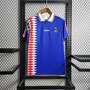 Zinédine Zidane France 1994 Coupe du Monde Bleu Maillot Rétro Maillot