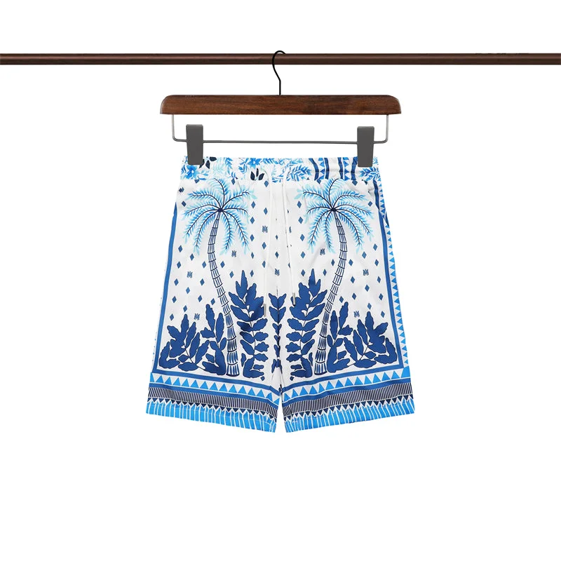 AMIRI 2023 new silk short-sleeved shirt