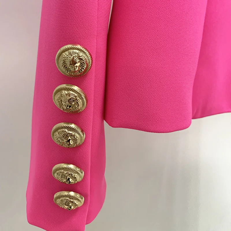 Nigikala Nigikala 2025 Star Fashion Metal Lion Head Buckle Double Buckle Blazer Phosphor