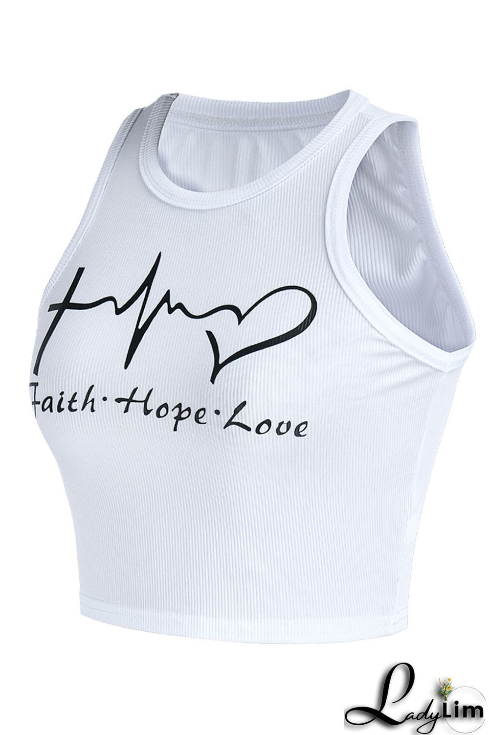 White Sexy Print Patchwork O Neck Tops