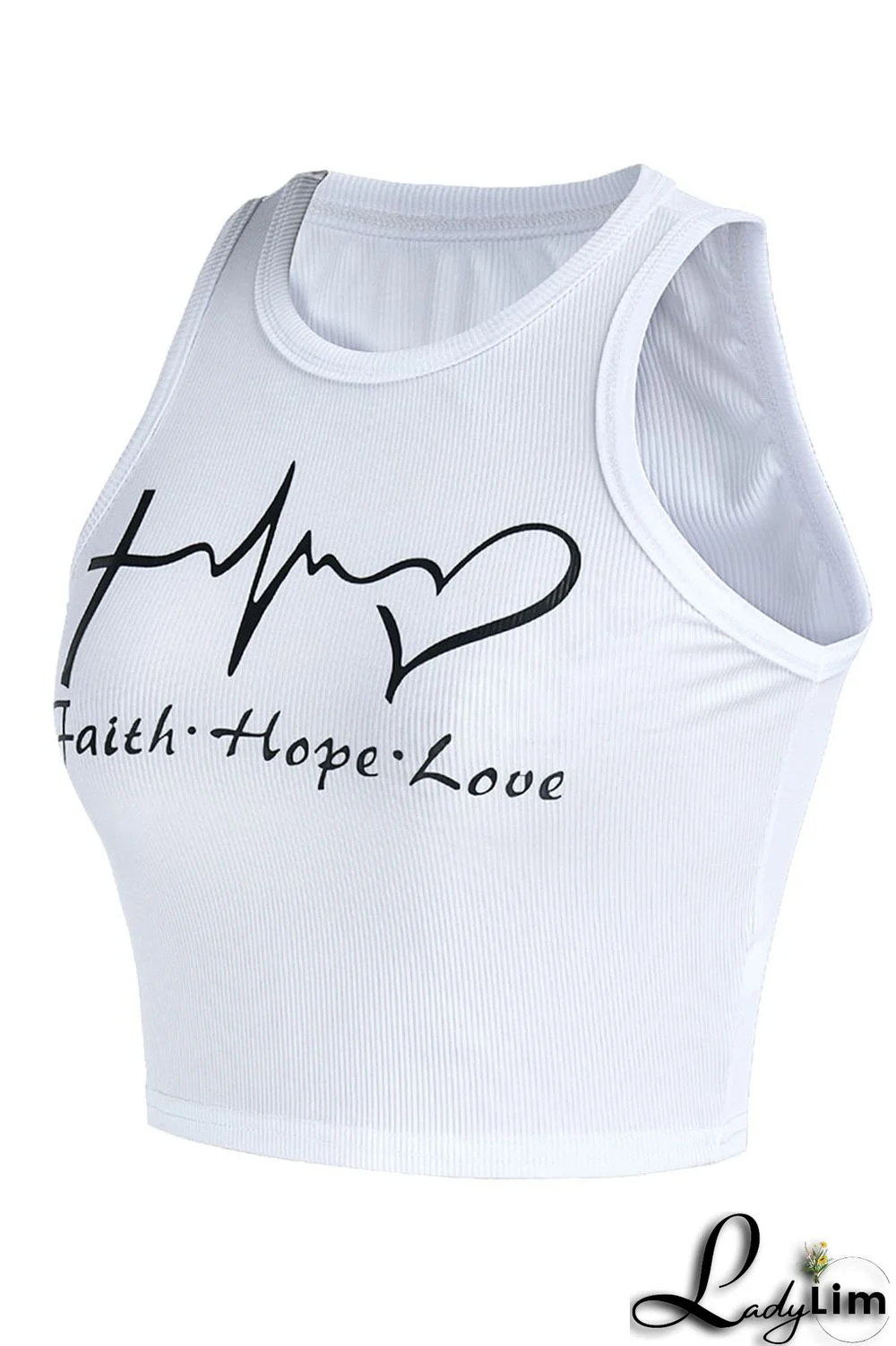 White Sexy Print Patchwork O Neck Tops