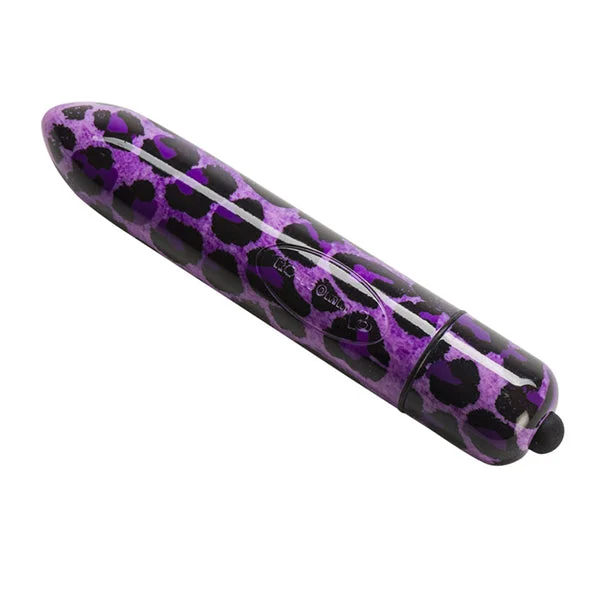pornhint Pornhint 10 Speed Waterproof Vibrator - 6.5 Inch Purple Leopard