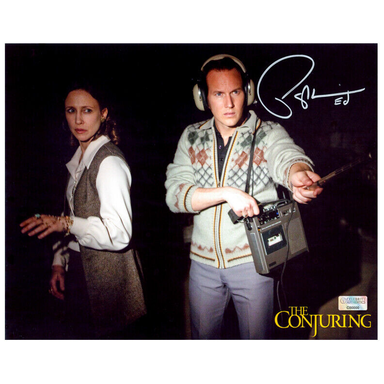 Patrick Wilson Autographed The Conjuring EVP 8x10 Scene Photo Poster painting