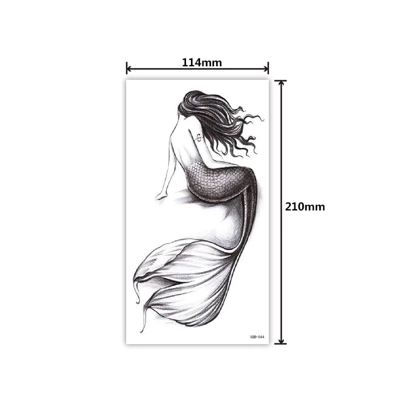 Tattoo Applique Arm Men and Women Small Full Arm Waterproof Tattoo Sticker Symbol Totem Animal Skull Text Tattoo Sticker