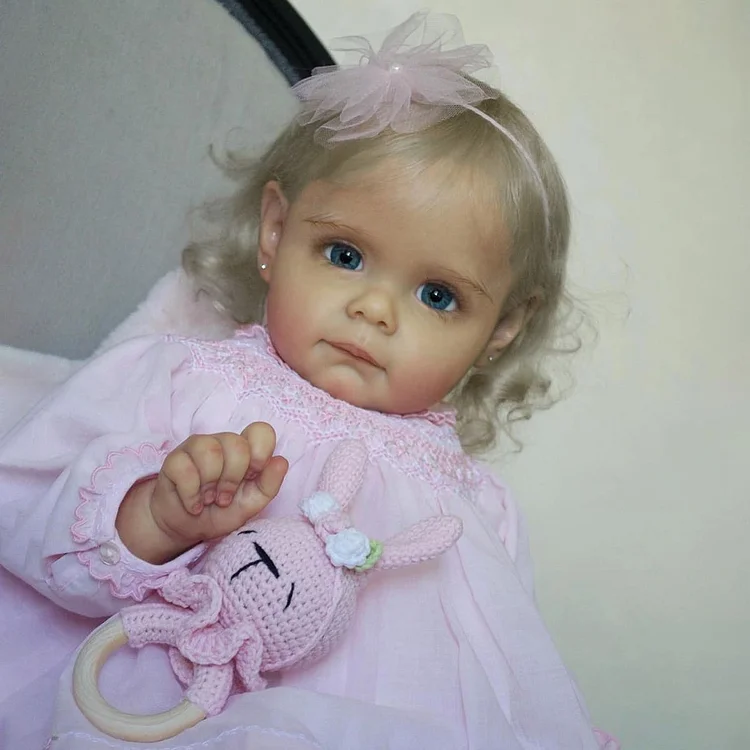 [Heartbeat💖 & Sound🔊] 17" Reborn Newborn Grey Hair Baby Dolls Real Lifelike For Sale Named Sali for Children