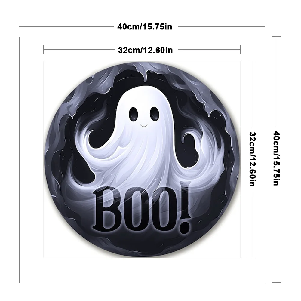 11CT Full Stamped Cross Stitch - Ghost(Canvas|40*40CM)