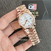 Rolex Day-Date 36 m128235-0070 Rose Gold White Dial Fluted Bezel (36mm) Super Clone
