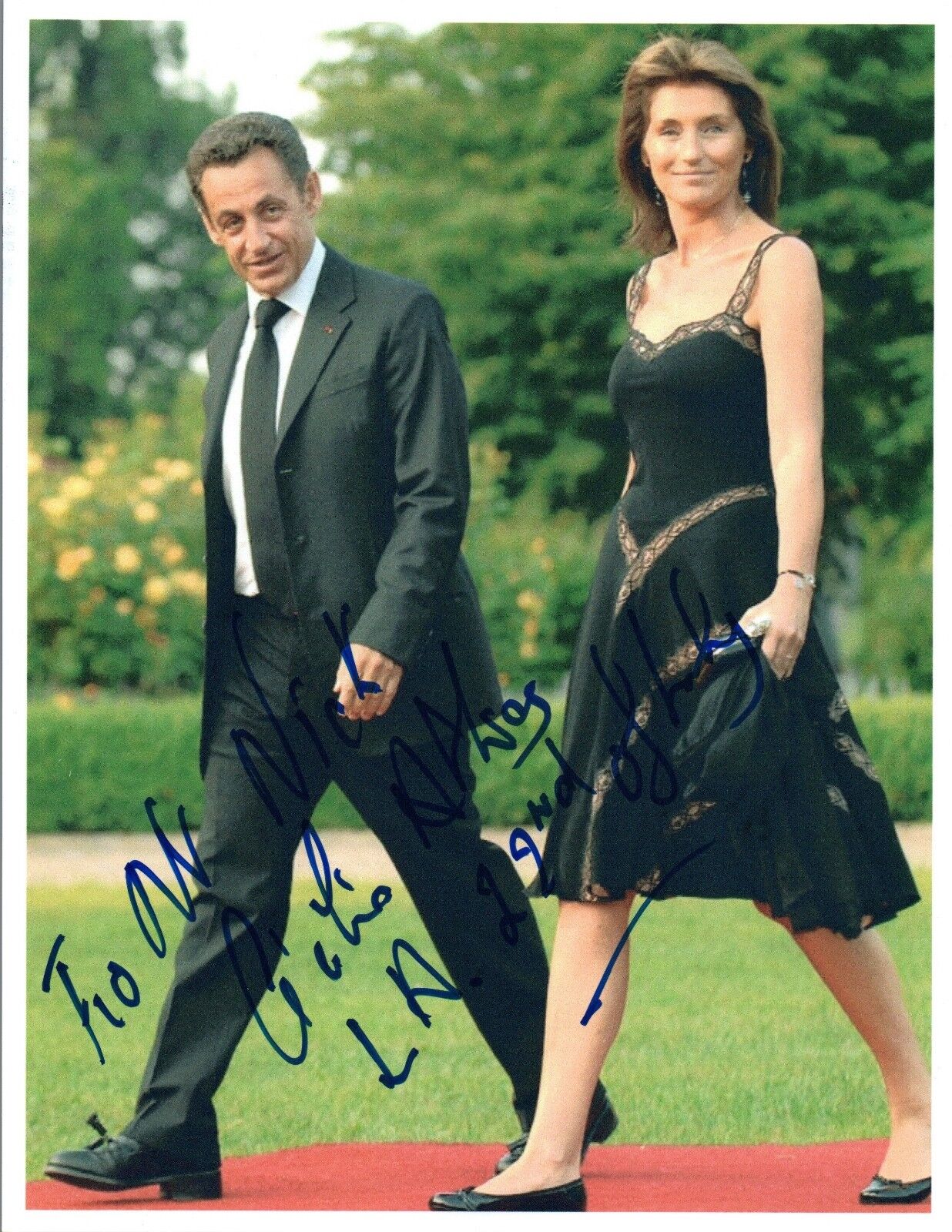 Cecilia Attias Signed Autograph 8x10 Photo Poster painting Wife of Nicolas Sarkozy COA VD