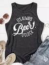 It's Always Beer O'clock Sleeveless Vest