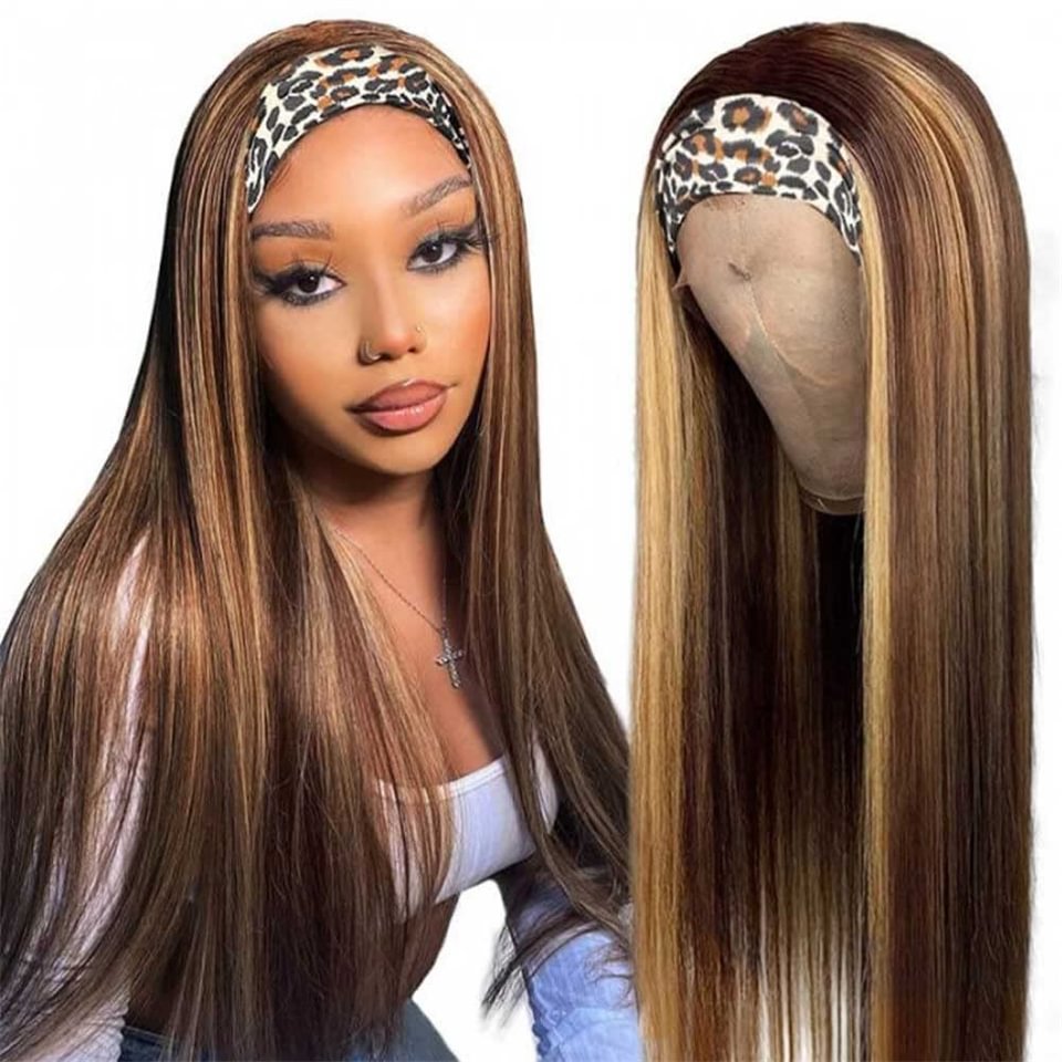 Zaesvini Hair®|Straight  Wig Headband Wig For Women Brown Zaesvini