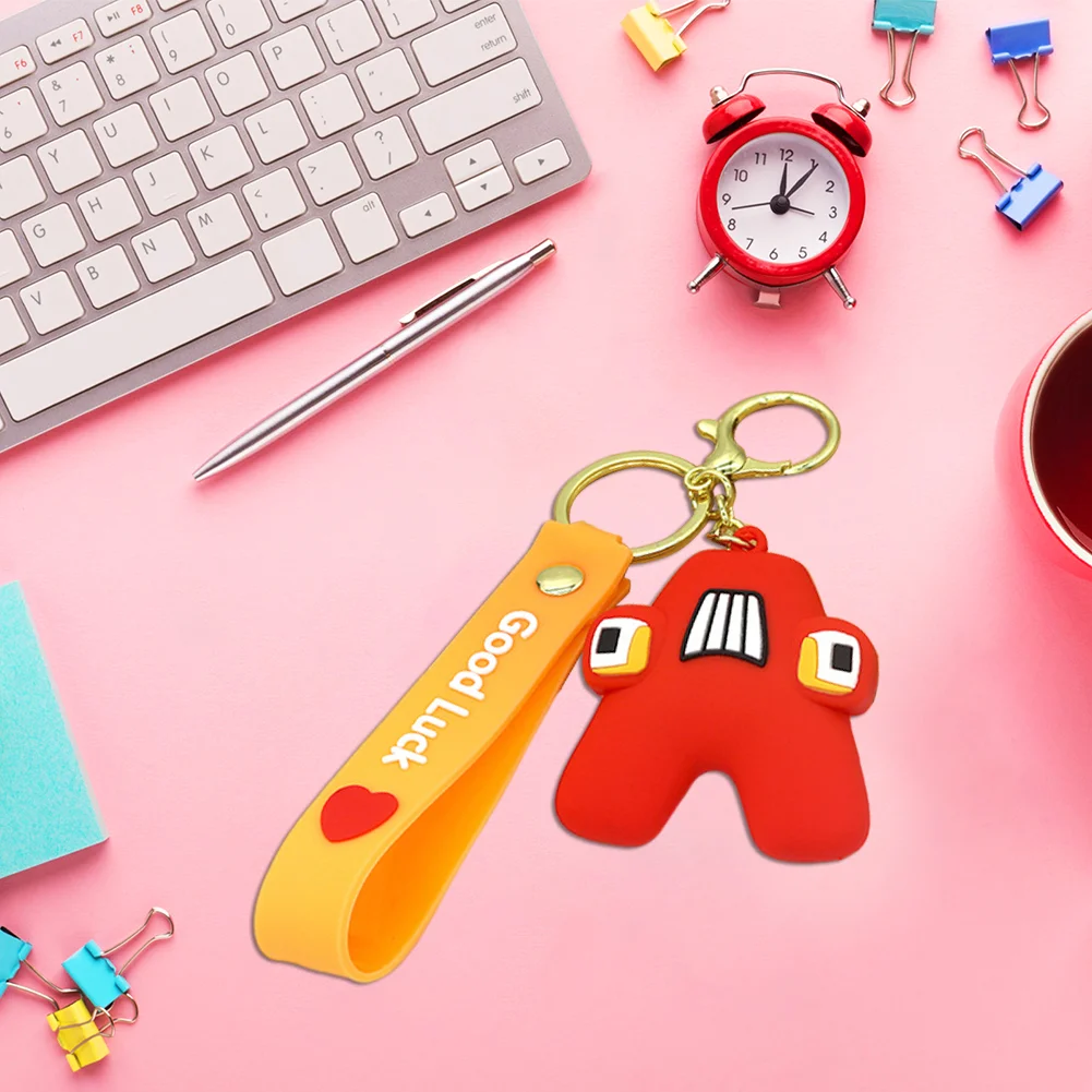 Letter A-Z Keychain Wacky Wizard Handbag Key Chain for Car Keys/Wallet/Backpack