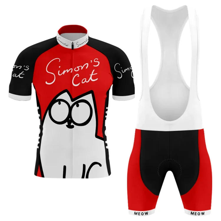 Simon‘s Cat Retro Men's Short Sleeve Cycling Kit
