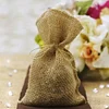 10 Pack | 4" Natural Jute Mini Burlap Sack Wedding Party Favor Bags