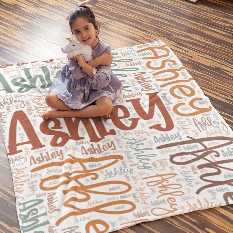 BlanketCute-Personalized Lovely Kid Blanket with Your Kid's Name | 15