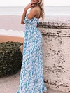 Off-The-Shoulder Floral Printed Maxi Dress