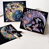 6Pcs Moon Butterfly Diamond Painting Greeting Card Diamond Handmade Card