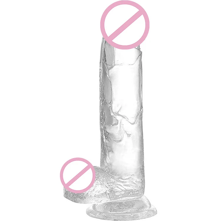 7.3-Inch Transparent Dildo