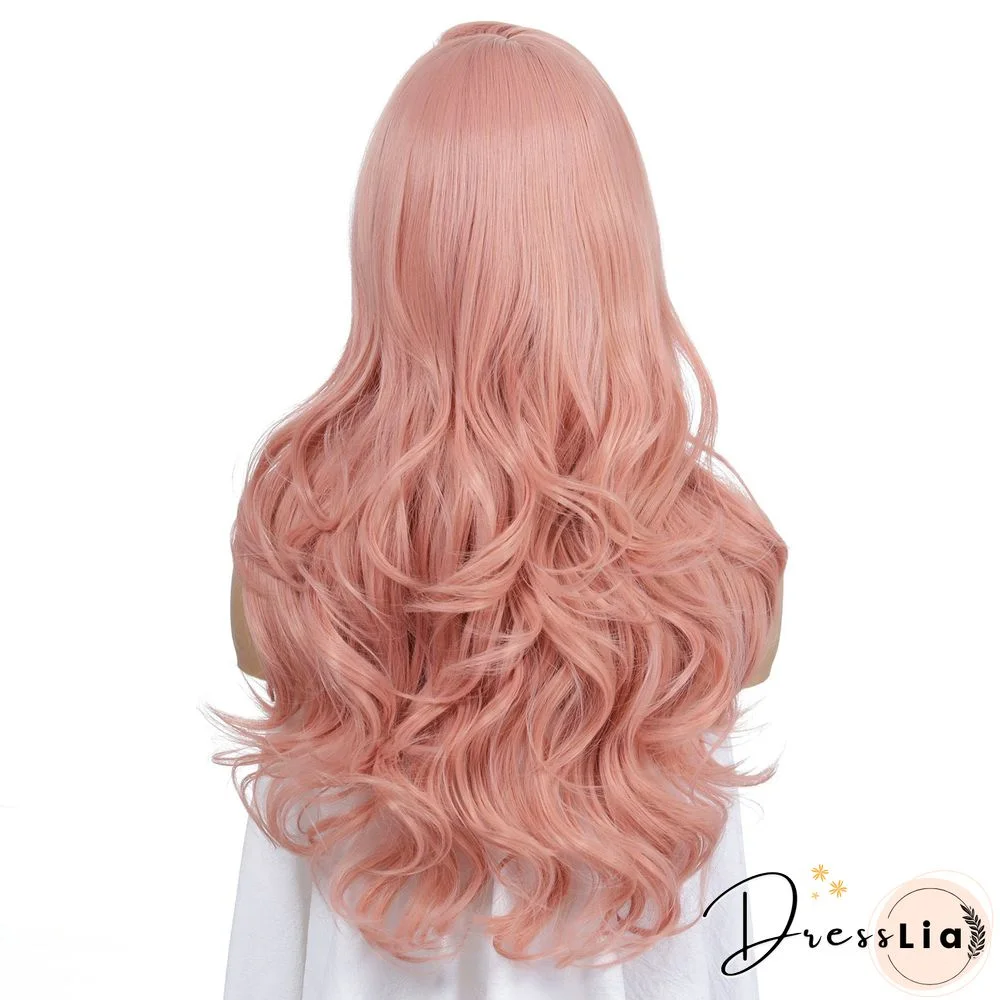 New Fashion Wig Women's Long Curly Hair Headgear Chemical Fiber Wig