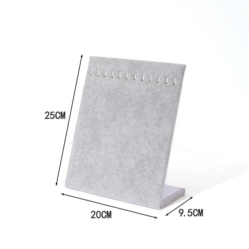 1 Piece Wood Flannel Casual Minimalist L Shape Jewelry Display