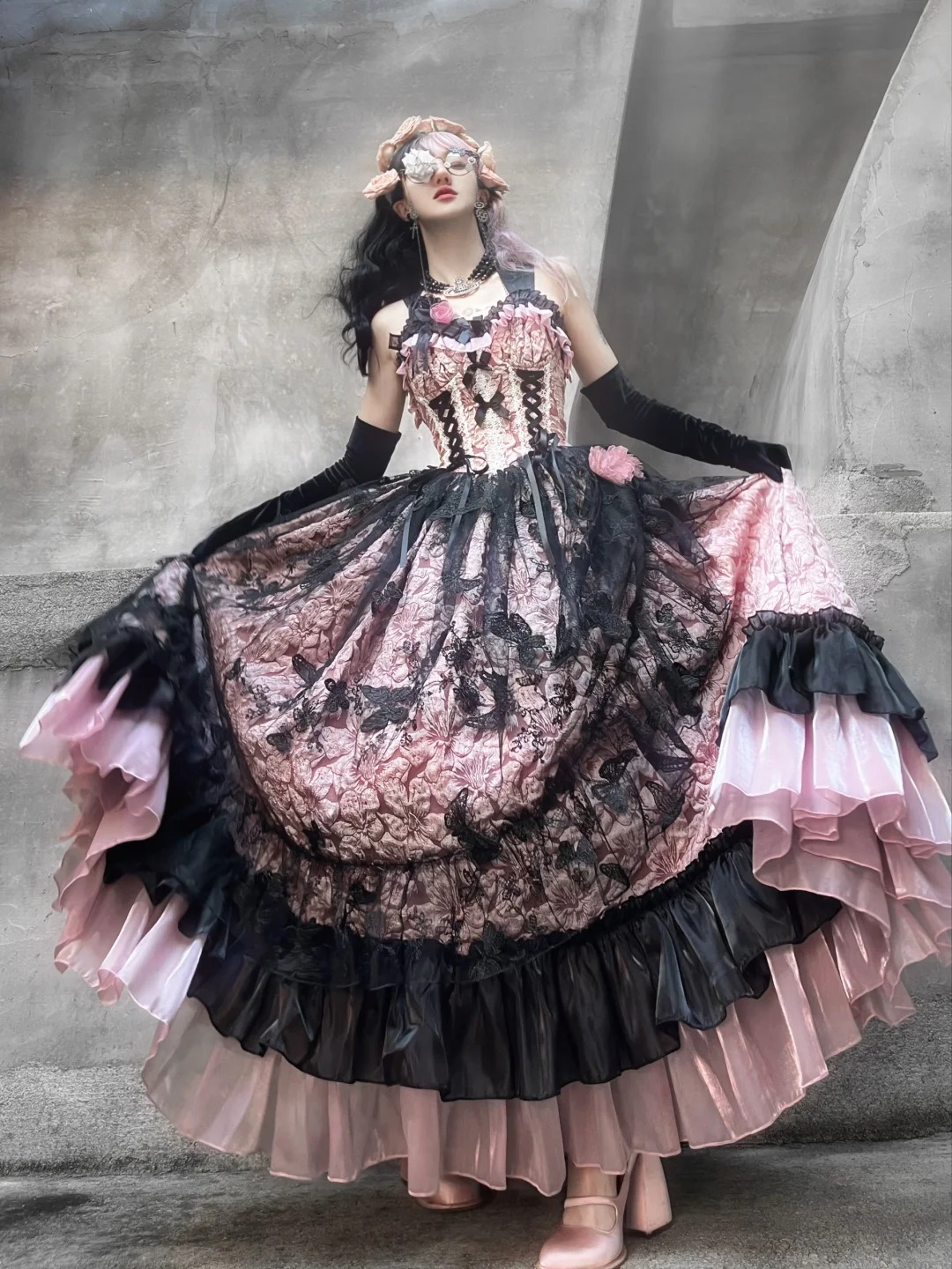 Lolita Maxi Dress - Black