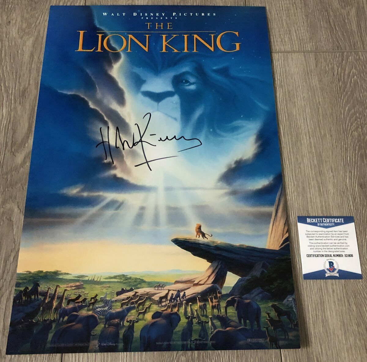 HANS ZIMMER SIGNED THE LION KING 12x18 Photo Poster painting w/EXACT PROOF & BECKETT BAS COA