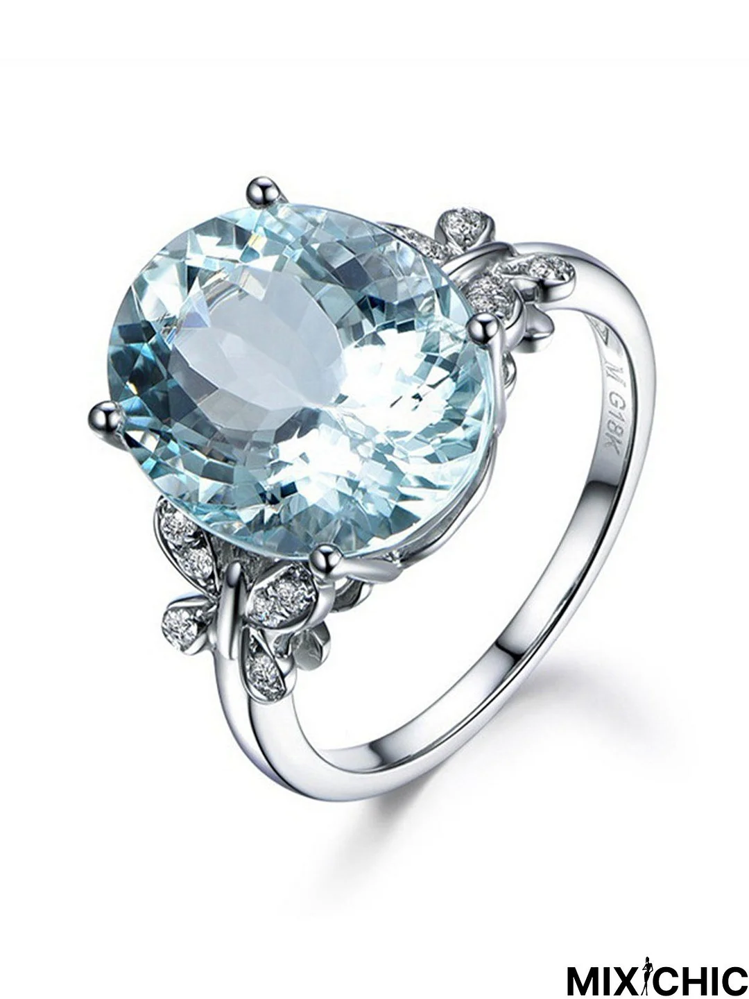 Aquamarine Topaz Ring