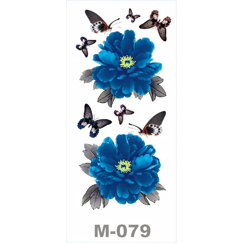 SDRAWING Temporary Tattoo Stickers Butterfly Flower Eagle Scorpion Men And Women Small Size Art Tattoo Neck Hip Arm Chest