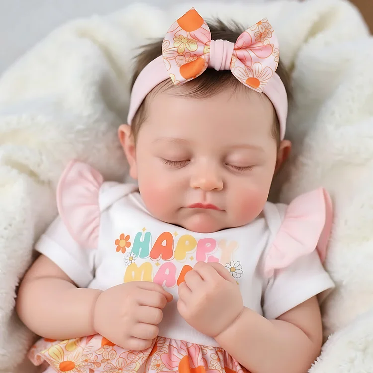 Babeside Liors 12"/16" Realistic Silicone Sleeping Baby Little Infant Girl Best Gift for Kids