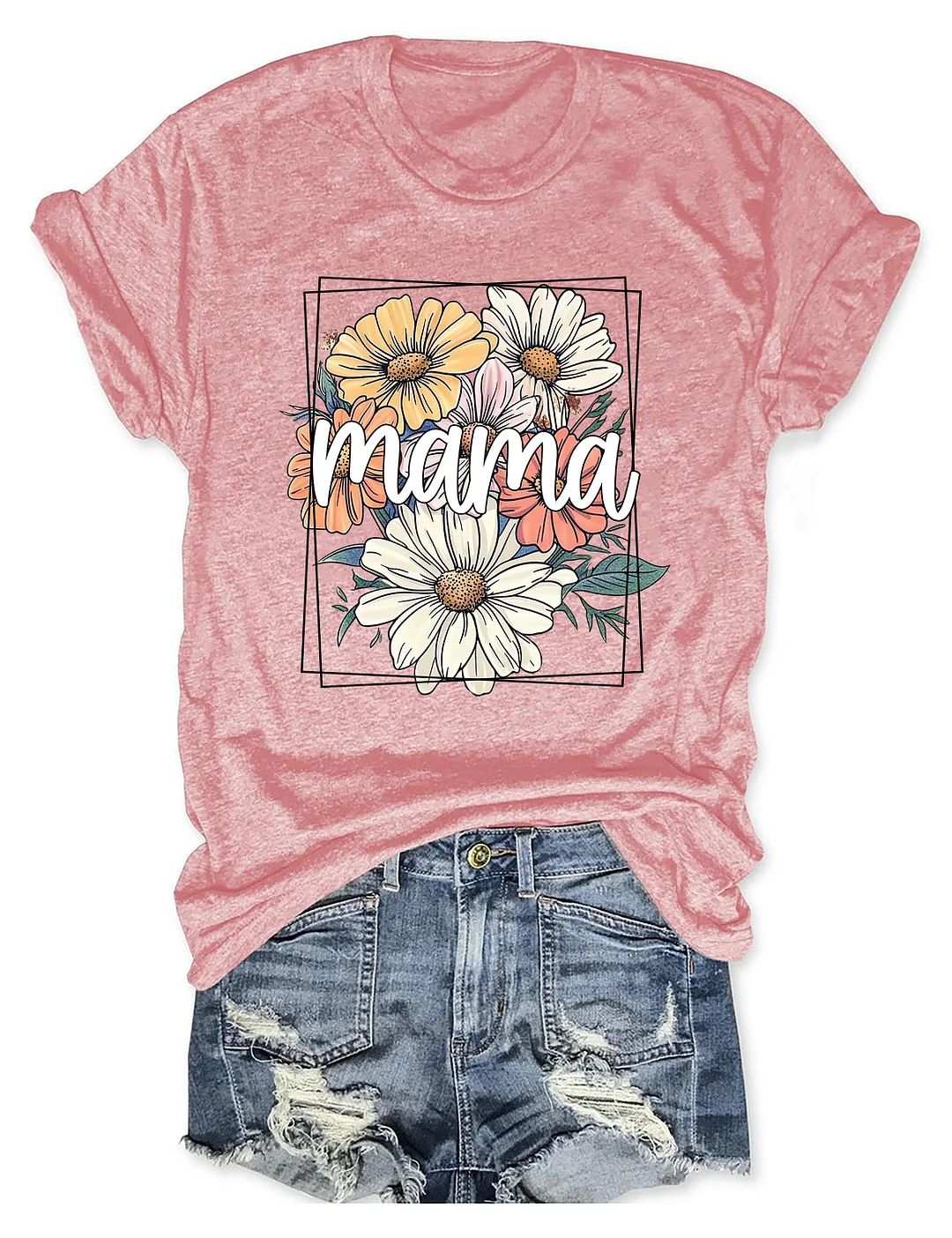  Floral Mama T-shirt