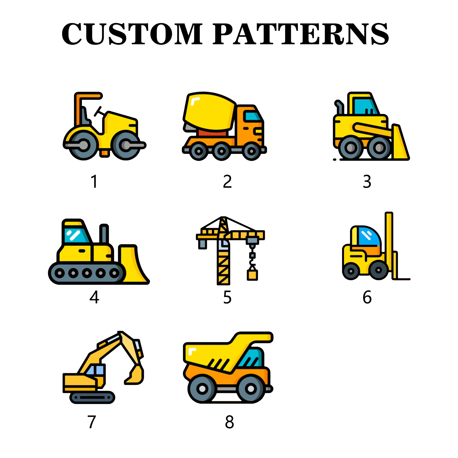 Personalised Pencil Case Custom Name & Vehicle Pattern Pen Pouch Back To School Gift for Sons Daughters-Jessemade AU