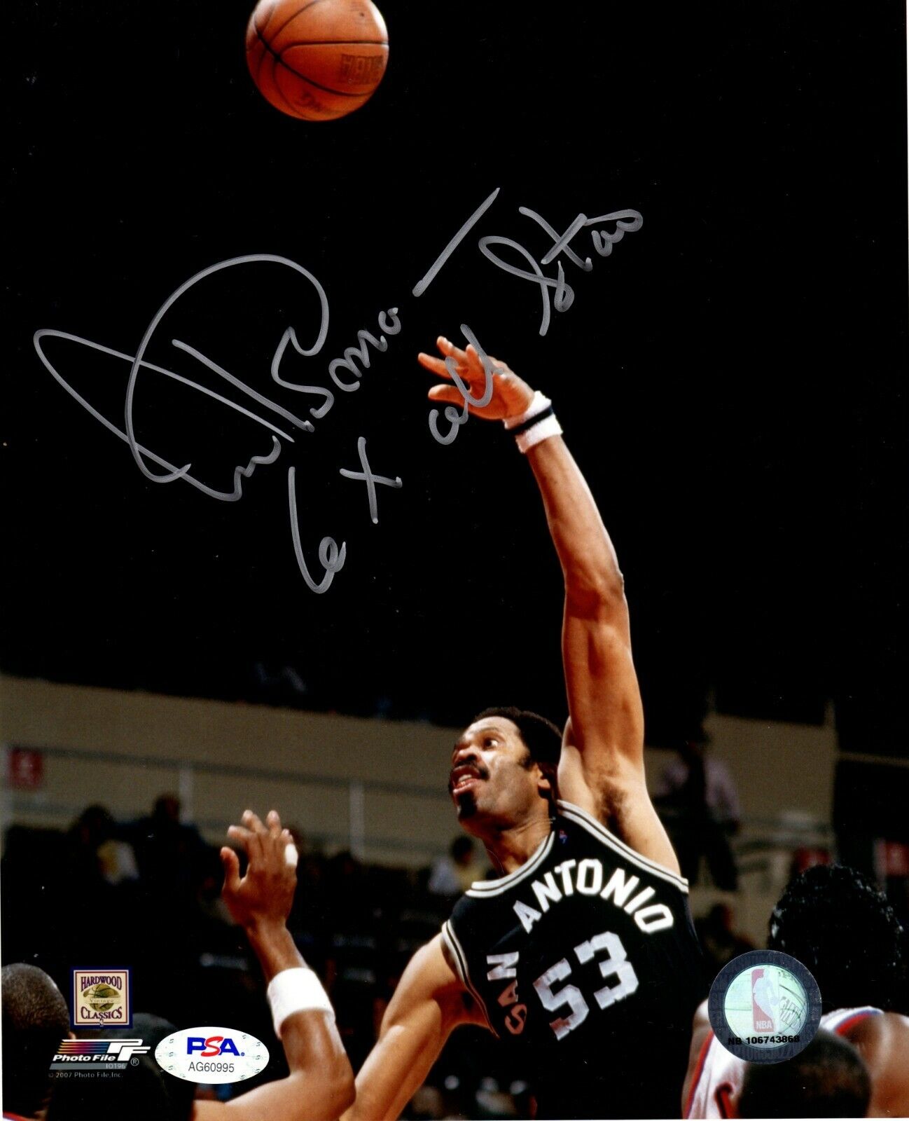 Artis Gilmore autographed inscribed 8x10 Photo Poster painting NBA San Antonio Spurs PSA COA