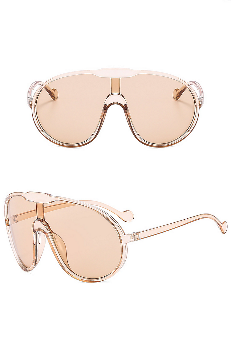 Yellow Lens Oversized Frame Outdoor Sunglasses