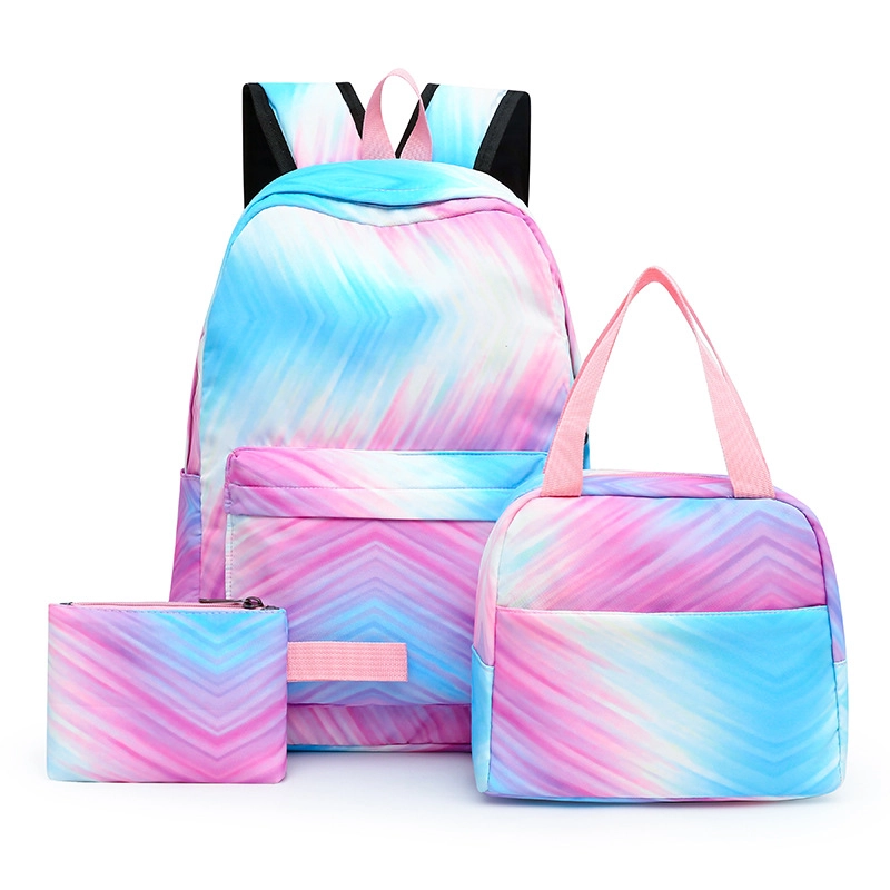 Three-piece Backpack Three-in-one Shoulder Bag Lunch Box Pencil Bag School Bag
