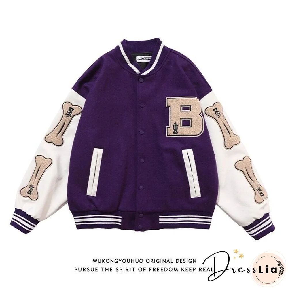 Embroidered Varsity Jacket