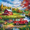 Farm Truck-14CT Counted Cross Stitch 40*40cm/15.75*15.75in tapestrymarket
