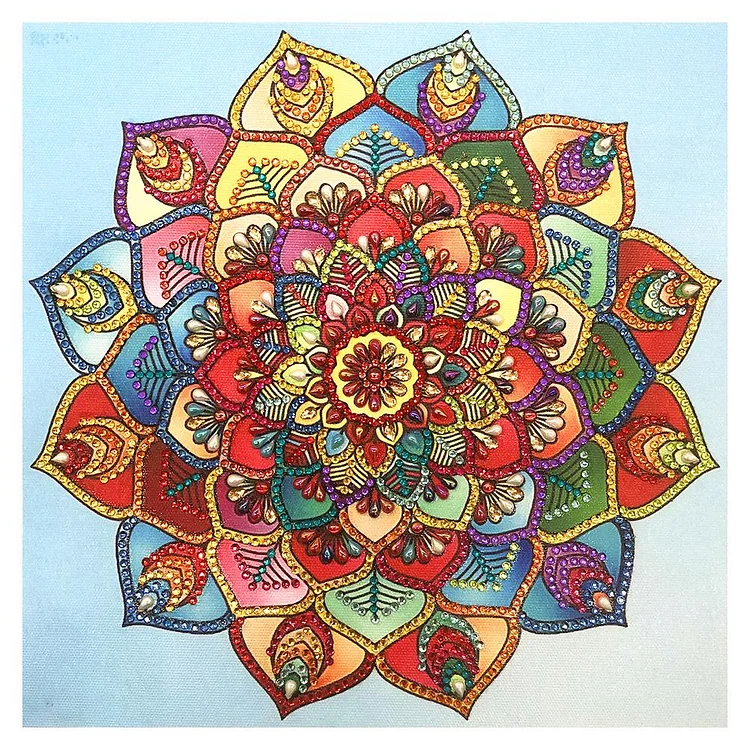 Mandala 30X30Cm(Canvas) Special Shaped Drill Diamond Painting gbfke