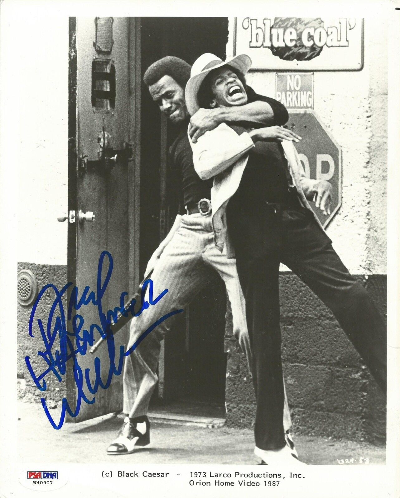 Fred Williamson Signed Original 1987 Black Caesar Promo 8x10 Photo Poster painting PSA/DNA COA