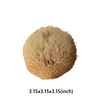 Rabbit Fur Ball Cat Toy 3.15in Plush Fuzzy Artificial Balls for Kitten Pet Gifts