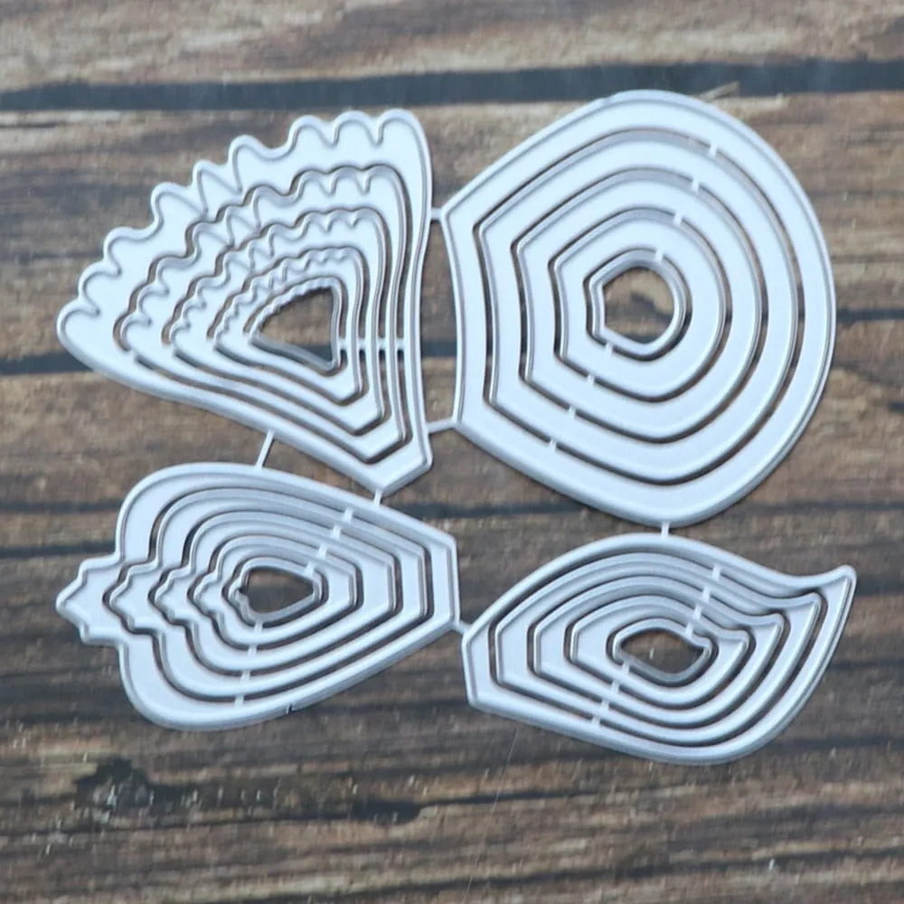 Flower Petal Set Metal Cutting Dies for DIY Scrapbooking Paper Cards Making Decorative Crafts 2021 New Cut Die