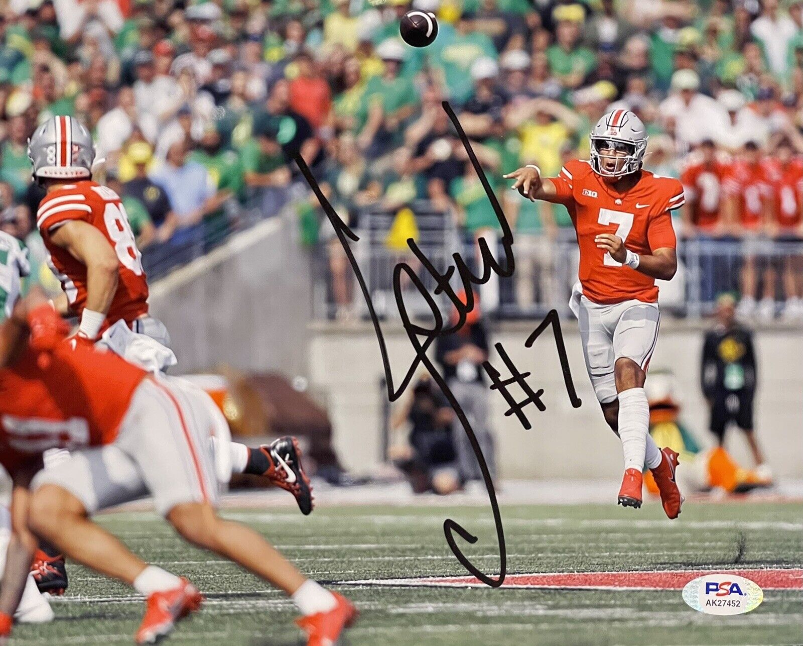 CJ C.J. Stroud Signed Autographed Ohio State Buckeyes 8x10 Photo Poster painting PSA/DNA