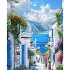 Sea View Villa-11CT Stamped Cross Stitch 40*50cm/15.75*19.69in tapestrymarket